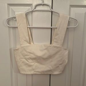 Forever 21 off-white crop top